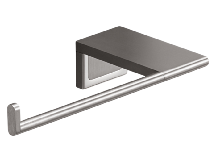 На изображении товар Бумагодержатель CeaDesign Duet, настенный, монтаж справа, цвет сатинированная нержавеющая сталь от официального представителя в Москве