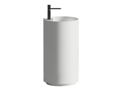 На изображении товар Раковина Salini Armonia TOP 01, отдельностоящая  450х450х820h мм,  нестандарт, 1 отверстие для смесителя, материал S-Sense глянцевый от официального представителя в Москве