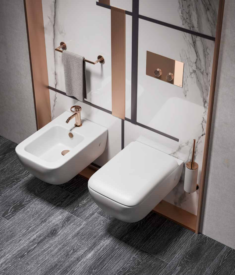 Полотенцедержатель Gessi Anello, настенный, L300 мм, цвет Brushed Brass PVD - изображение 1