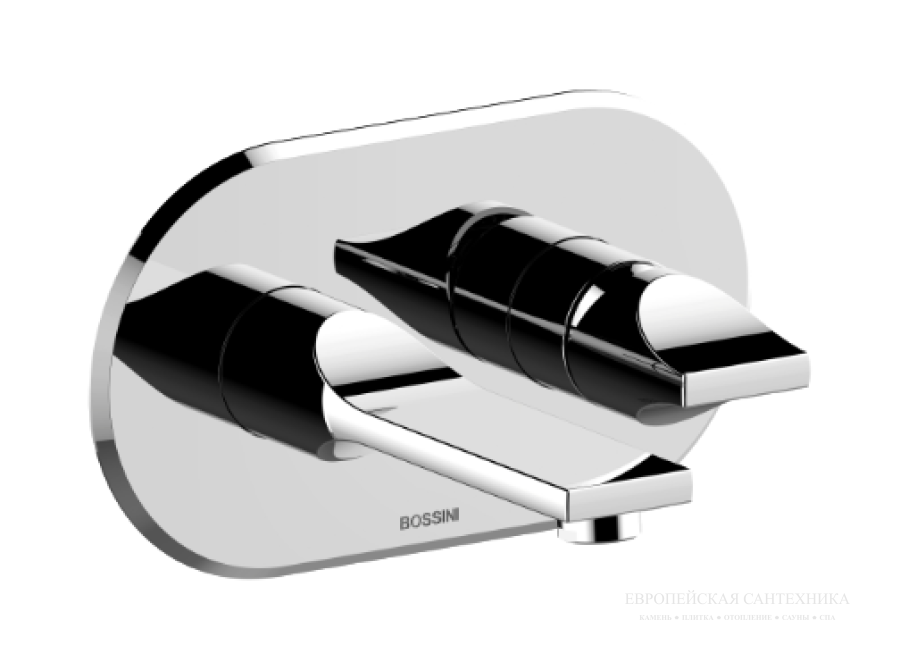 Смеситель для раковины Bossini Apice настенный, внешняя часть, цвет хром - изображение 1