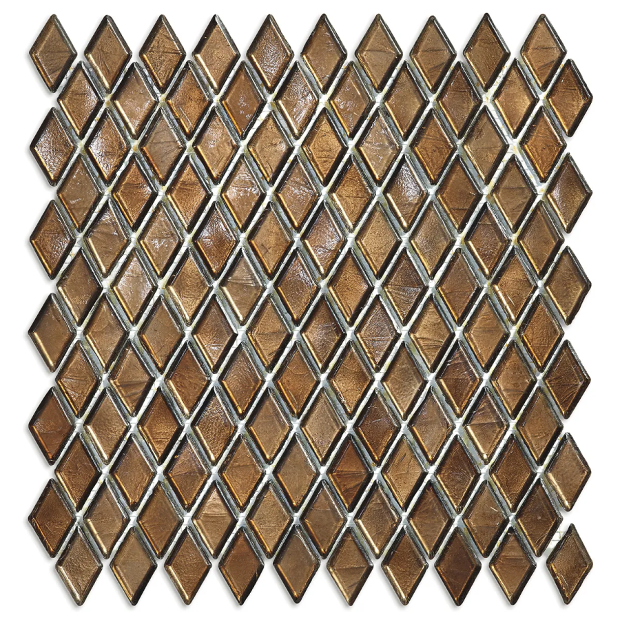 Sicis Стеклянная мозаика Diamond ITEM 02 Citrine chips size 23х40 mm sheet size 259x266 mm