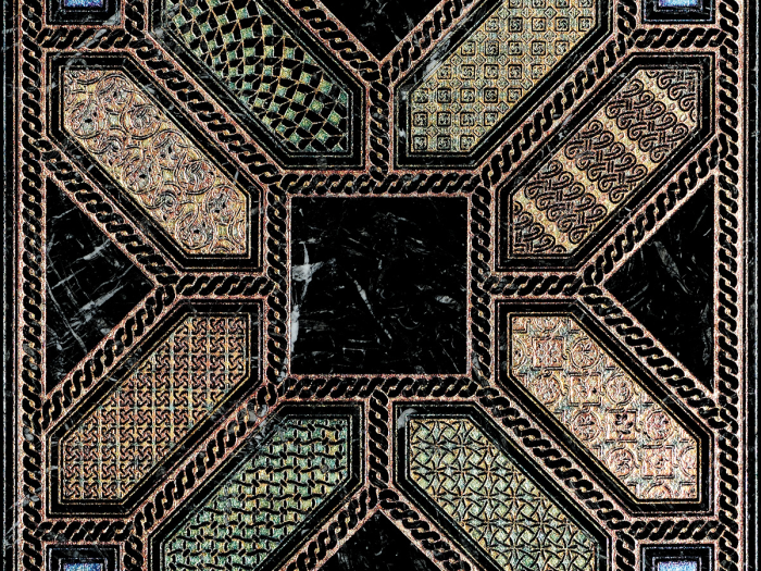 На изображении товар Akros Venezia Камень Axioma Apsidha T Nero Marquinia Silver 40x40x1 от официального представителя в Москве