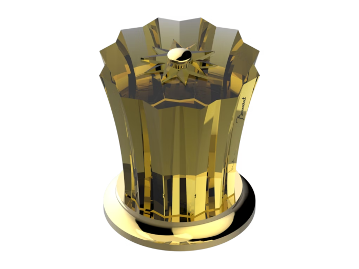 На изображении товар Запорный вентиль THG Mille Nuits - Champagne crystal, цвет Gold PVD от официального представителя в Москве