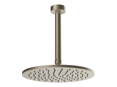 На изображении товар Верхний душ Gessi Anello, поворотный с шарниром, Ø250 мм, Н-261 мм, цвет Finox Brushed Nickel от официального представителя в Москве