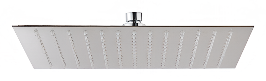 Верхний душ Newform, дождевая струя, нержавеющая сталь, 300х300х2h мм, цвет Matt Black