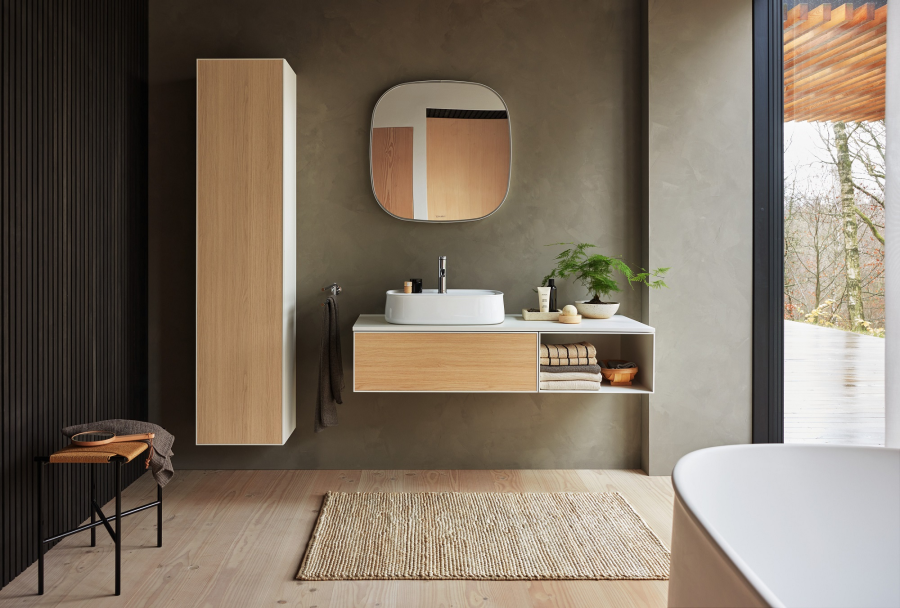 Раковина Duravit Zencha, накладная, без перелива, с 1 отверстием под смеситель, 550х390 мм, цвет Anthrazit Matt с WonderGliss - изображение 6