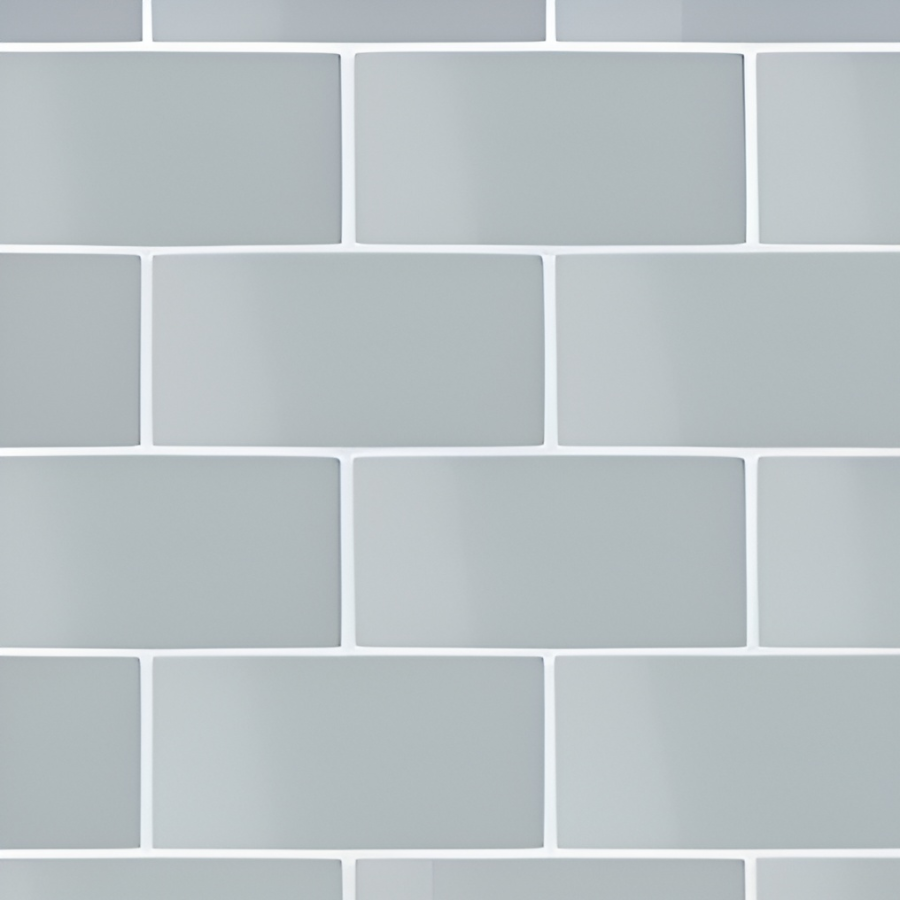 Micro. Керамогранит Microtiles Subway Glaze Azure 30,1X30,1