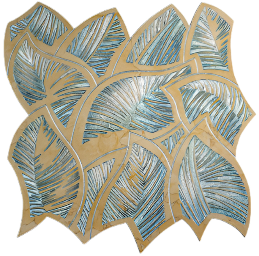 Akros Venezia Камень La Dolce vita Riflessi T Giallo Atlantide Silver 29х29x1