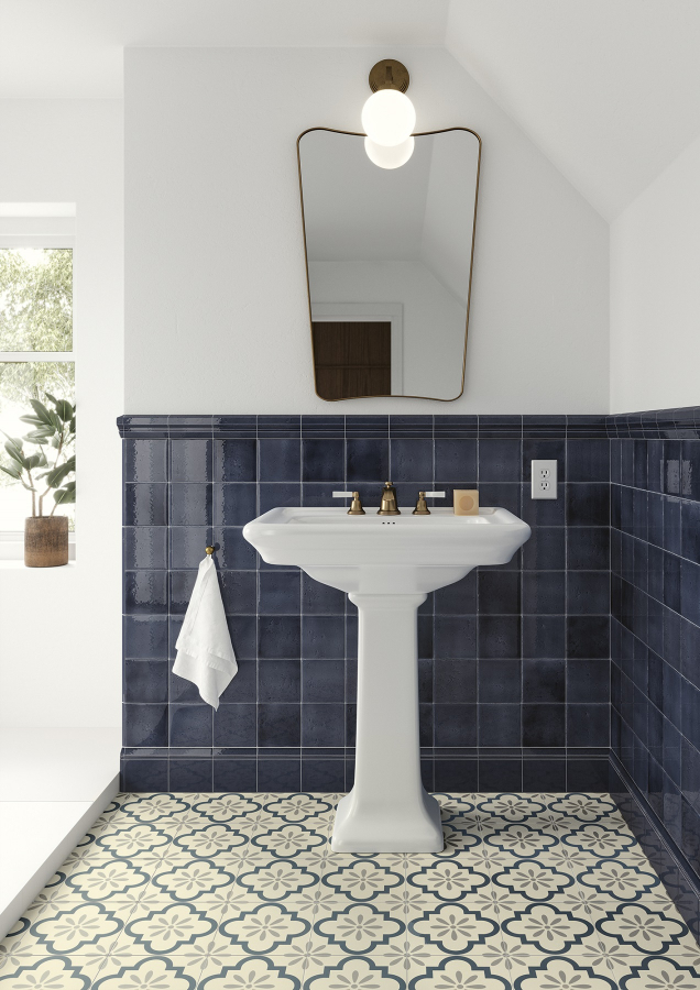 CERAMICHE GRAZIA Плинтус SHADES OF ART ZOCCOLO 13X13 SHADES DENIM - изображение 1