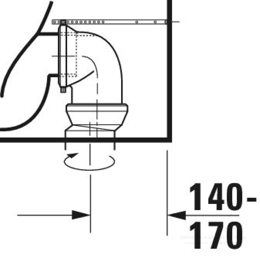 Унитаз напольный Duravit D-Neo Rimless, 370 x 650 мм, безободковый, слив Vario, цвет белый - изображение 15