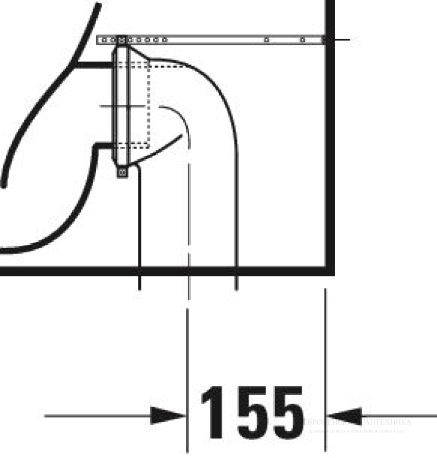 Унитаз напольный Duravit D-Neo Rimless, 370 x 650 мм, безободковый, слив Vario, цвет белый - изображение 19