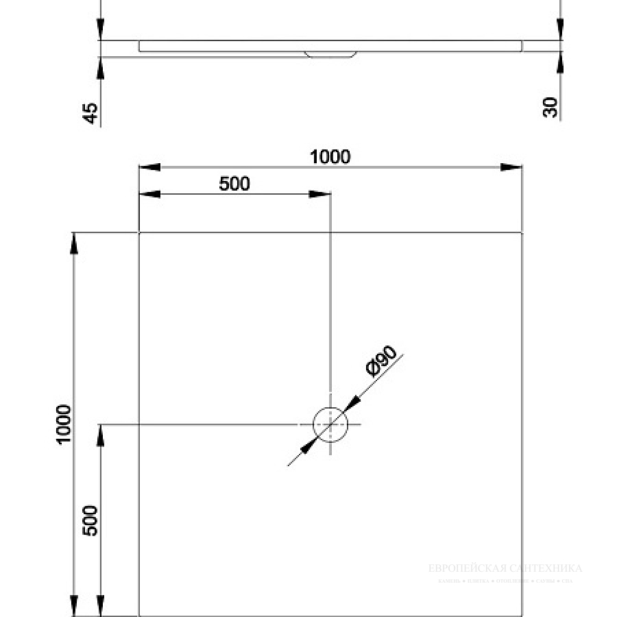 Поддон для душа Bette Floor, 1000 x 1000 мм, сталь эмалированная, цвет белый - изображение 4