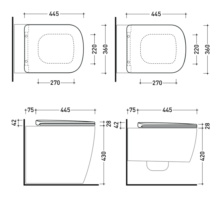 Сиденье для унитаза Flaminia Play Slim, быстросъёмное, с механизмом плавного закрывания soft-closing, цвет белый - изображение 4