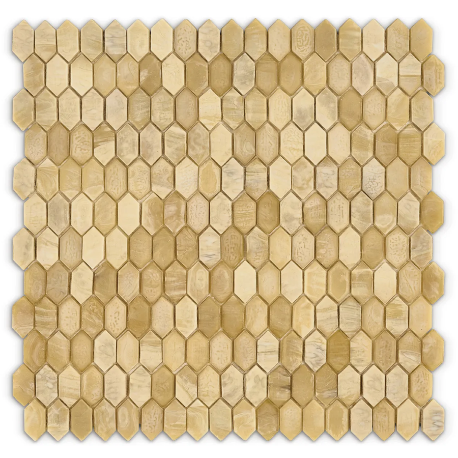 Sicis Стеклянная мозаика Crystal Rutilio chips size 31x15 mm sheet size 304x300 mm