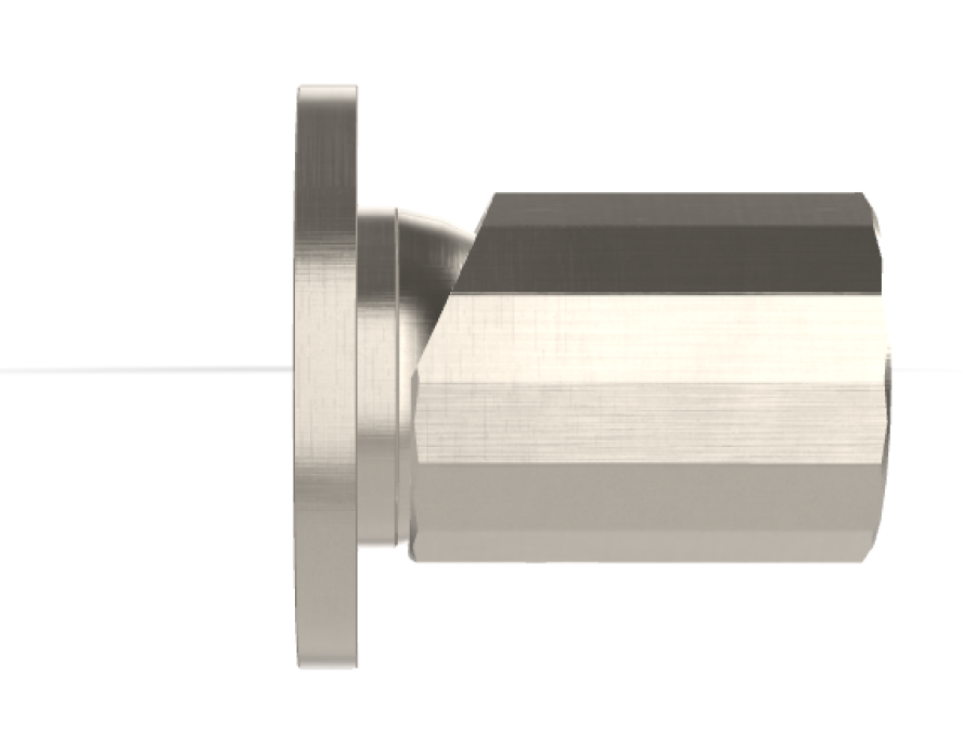 Смеситель для душа Carlo Frattini Spillo Tech, ручка V Collection, Ø70 мм, внешняя часть, цвет никель брашированный - изображение 2