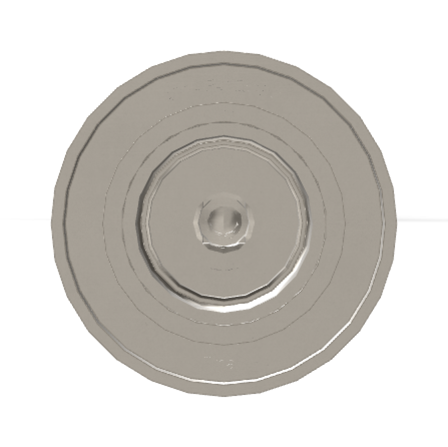 Смеситель для душа Carlo Frattini Spillo Tech, ручка V Collection, Ø70 мм, внешняя часть, цвет никель брашированный - изображение 3