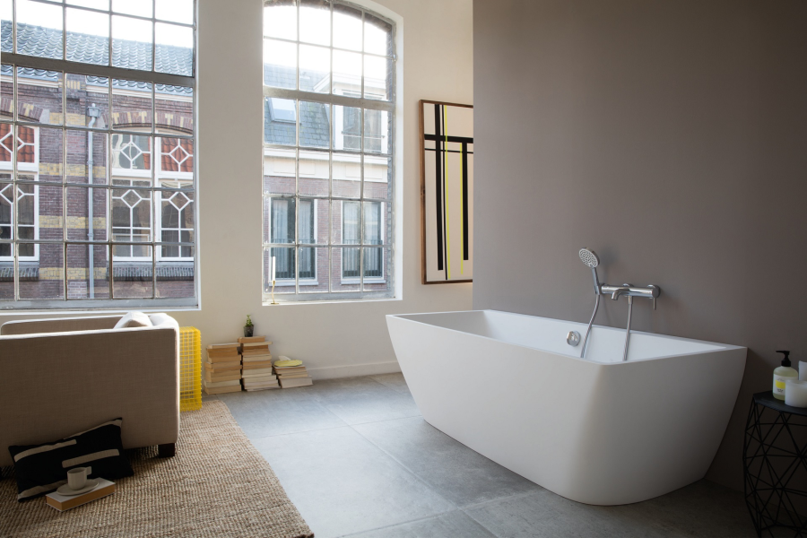 Смеситель для ванны Duravit C.1 настенный, с изливом 109мм, цвет хром - изображение 4