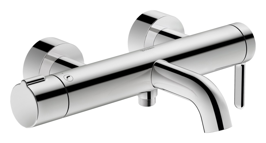 Смеситель для ванны Duravit C.1 настенный, с изливом 109мм, цвет хром