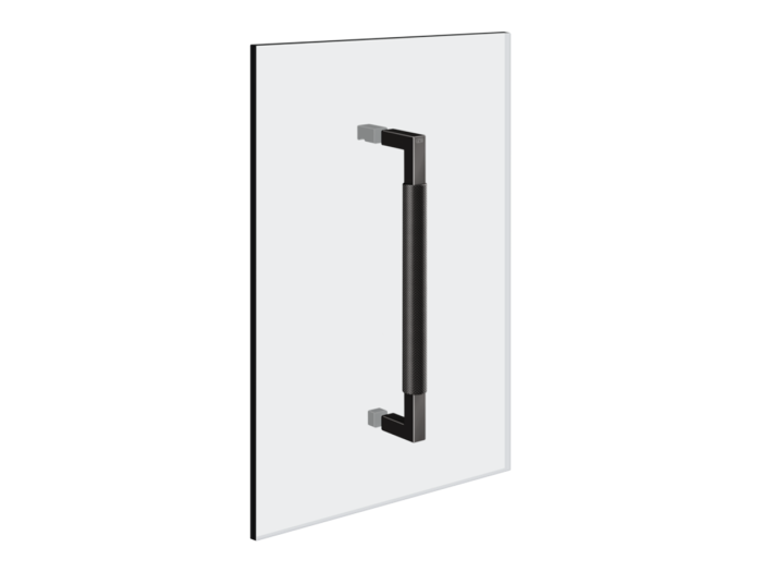 На изображении товар Ручка двери душевого ограждения Gessi Shower G, 300 мм, цвет Black Metal PVD от официального представителя в Москве