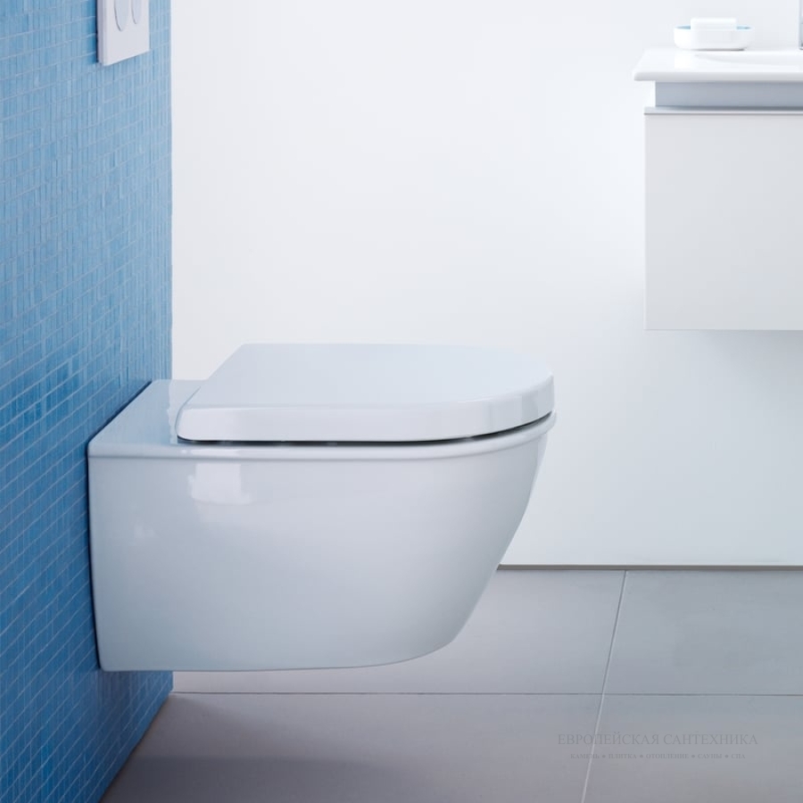 Унитаз Duravit Darling New подвесной, 365 x 540 мм, цвет белый - изображение 5