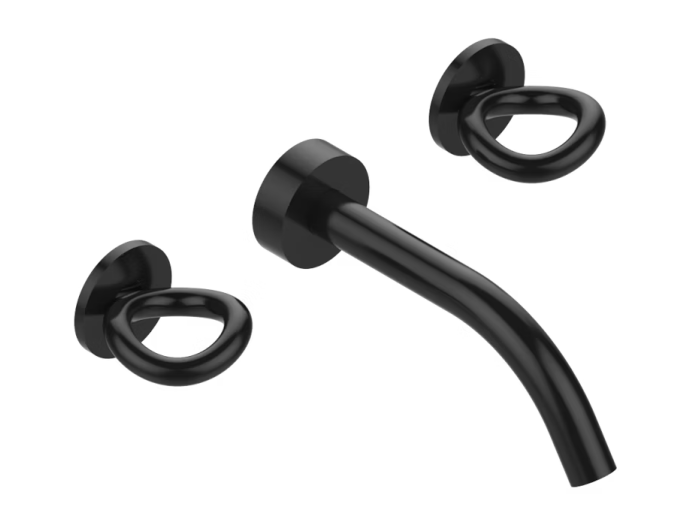 На изображении товар Смеситель THG О для ванны, с 3 отверстиями, цвет тёмная матовая бронза от официального представителя в Москве