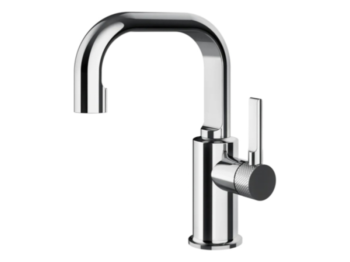 На изображении товар Cмеситель для раковины Gessi Inciso, h215 мм, без донного клапана, цвет Chrome от официального представителя в Москве