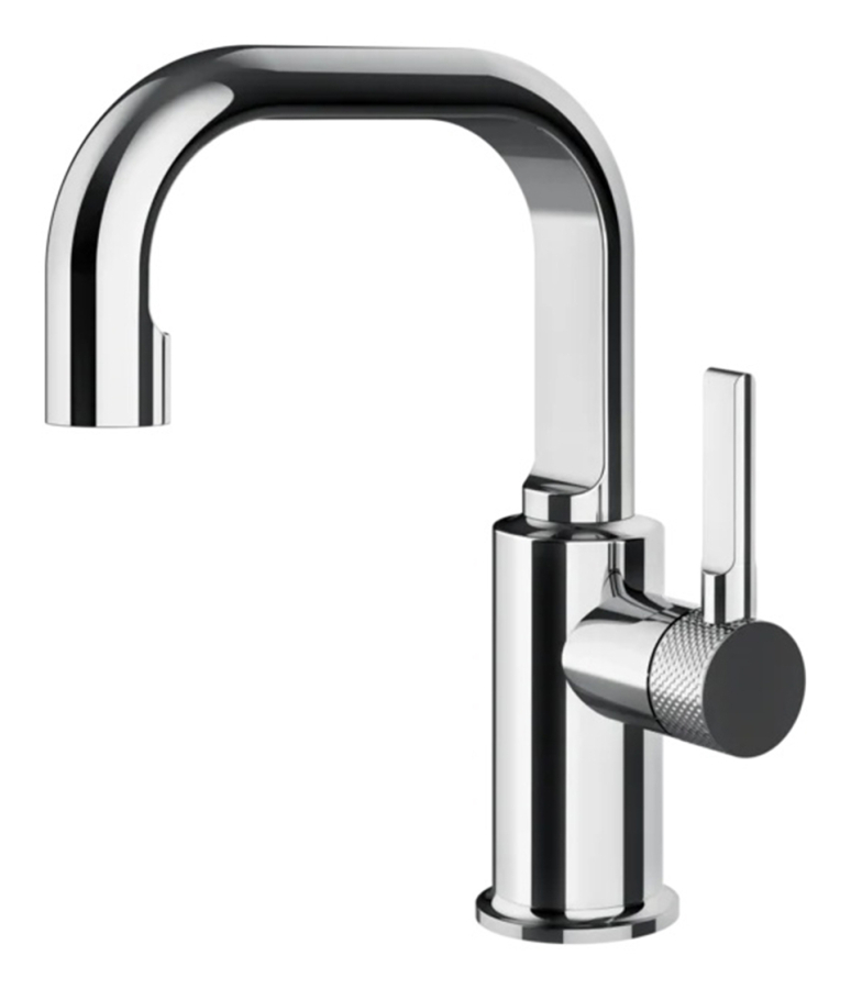 Cмеситель для раковины Gessi Inciso, h215 мм, без донного клапана, цвет Chrome
