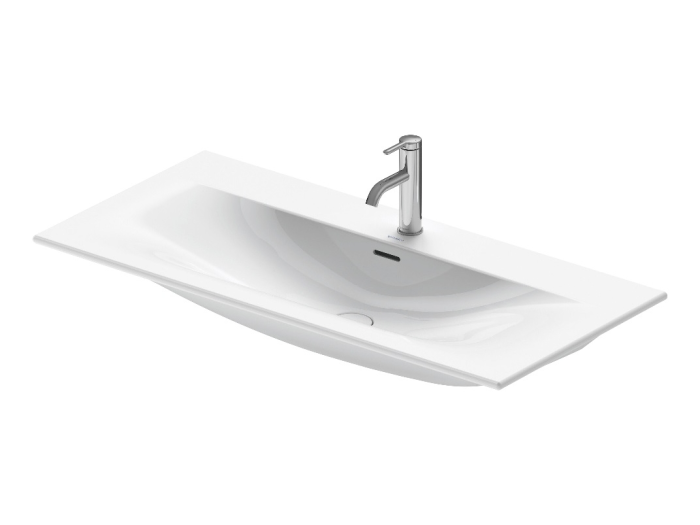 На изображении товар Раковина 1030х490 мм, мебельная, Duravit Viu, белая от официального представителя в Москве
