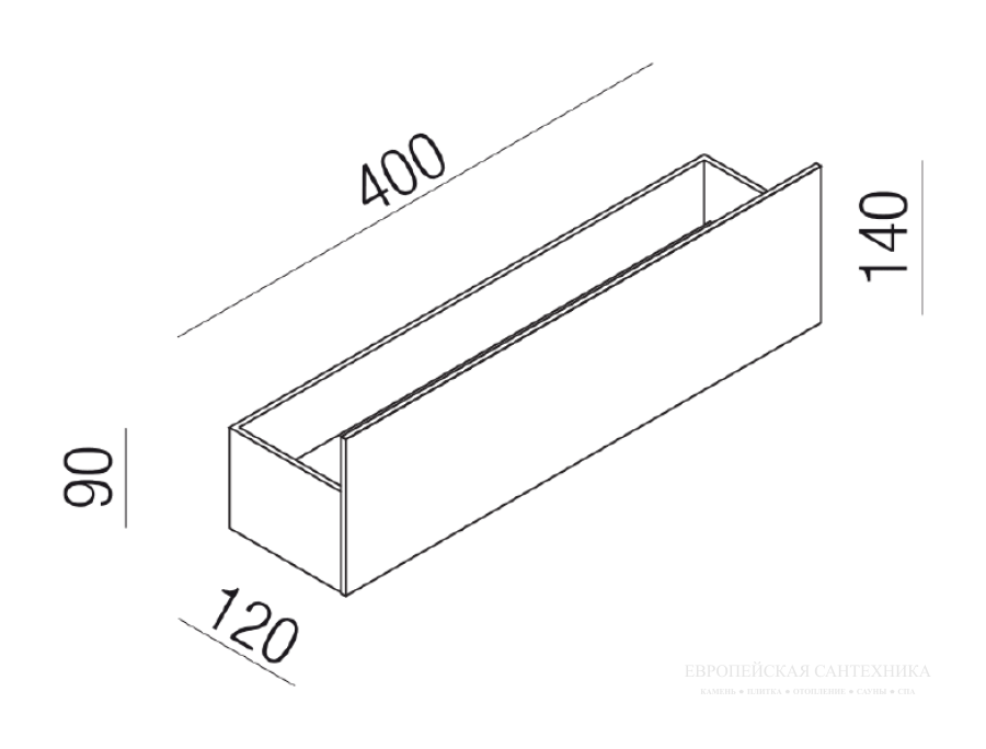 Полочка Agape Sen L 400 мм, цвет чёрный - изображение 17