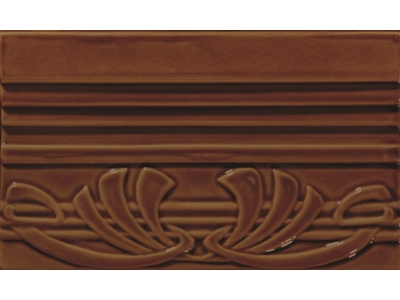 CERAMICHE GRAZIA Бордюр EPOQUE TERMINALE DECO 12X20 CARAMEL CRAQUELE