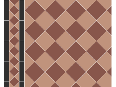 На изображении товар Micro. Керамогранит Victorian Gloucester 10X10 on mesh straight 28,7X28,7 от официального представителя в Москве