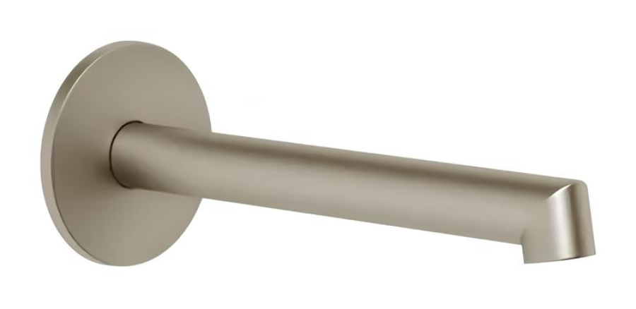 Излив для раковины Gessi Anello, настенный, средней длины, цвет Finox Brushed Nickel
