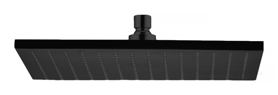 Верхний душ Carlo Frattini  300х300 мм, латунь, цвет чёрный хром брашированный