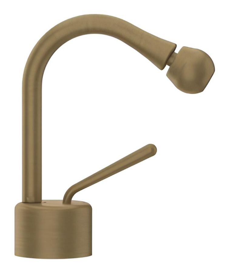 Смеситель для биде Gessi Goccia, без донного клапана, цвет Antique Brass