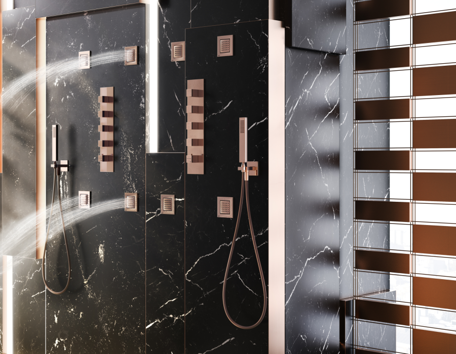 Боковая форсунка Gessi Body Jets, с распылителем Quadro, цвет хром - изображение 2