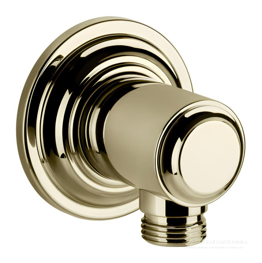 Шланговое подсоединение Gessi Venti20, цвет Brass PVD