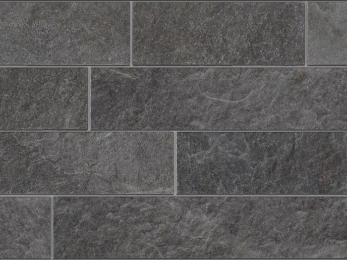 На изображении товар Kronos ceramiche Керамогранит Rocks Silver Black Brick nat\ret 30x60 от официального представителя в Москве