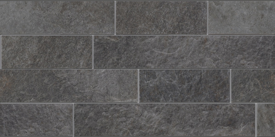 Kronos ceramiche Керамогранит Rocks Silver Black Brick nat\ret 30x60