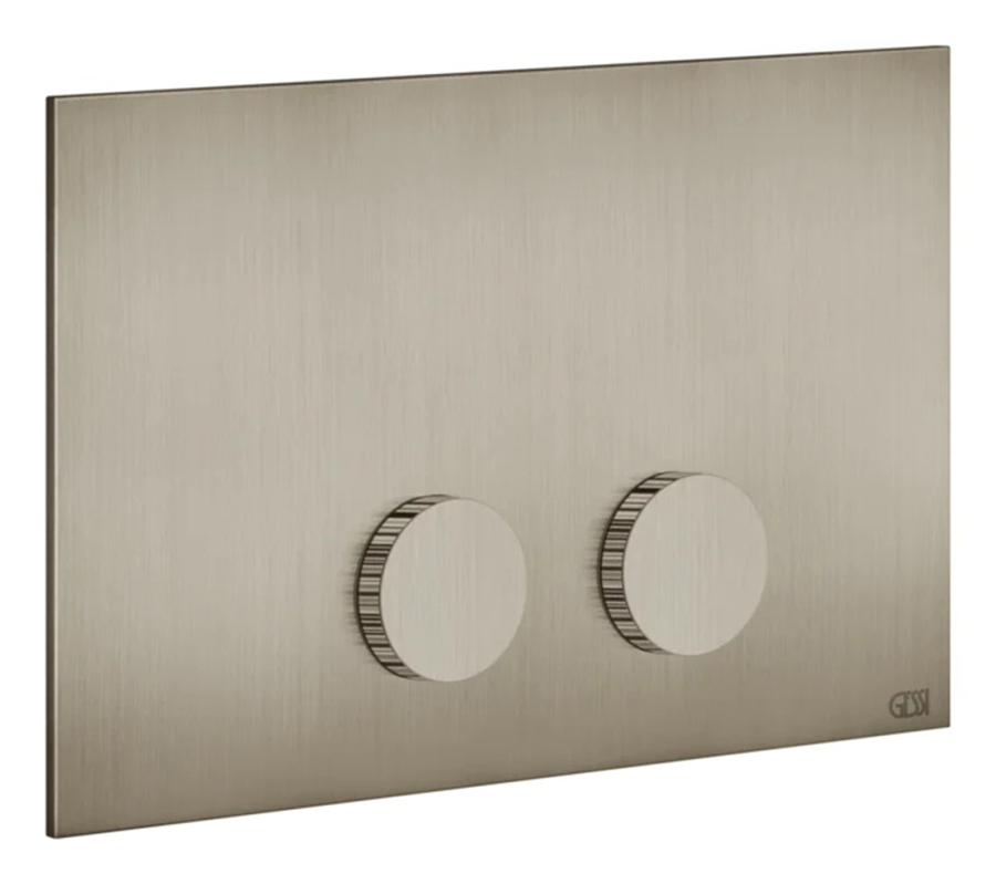 Клавиши смыва Gessi Ingranaggio, для Geberit Sigma 8 e Sigma 12, цвет Finox Brushed Nickel
