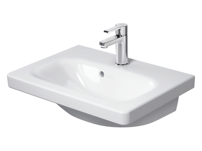 Раковина Duravit DuraStyle для мебели, 550х400 мм, с 1 отверстием под смеситель, цвет белый с покрытием WonderGliss