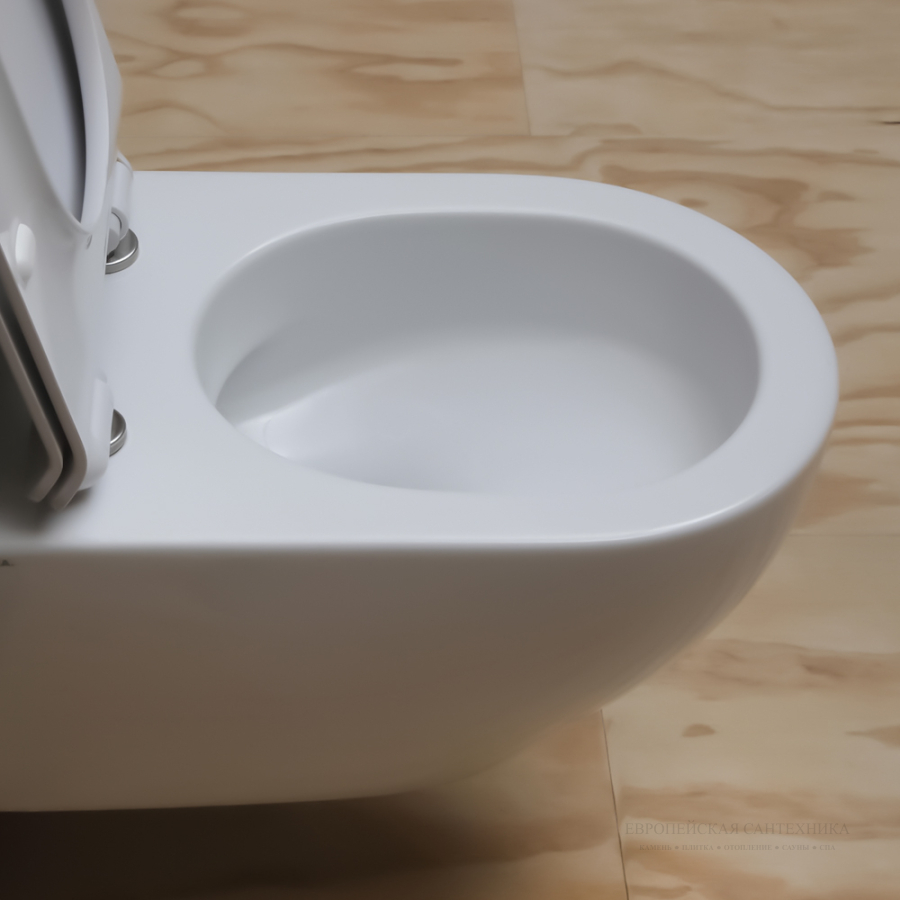 Унитаз Flaminia App подвесной, 540 x 360 мм, с системой GoClean, цвет Fango - изображение 3