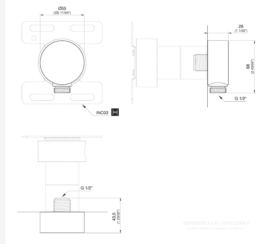 Шланговое подсоединение CeaDesign SHOWER, цвет сатинированная медь - изображение 2