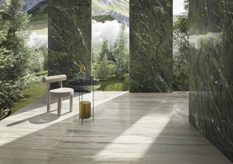 FMG Maxfine Керамогранит Marmi Verde persia lucidato 300x150 - изображение 5