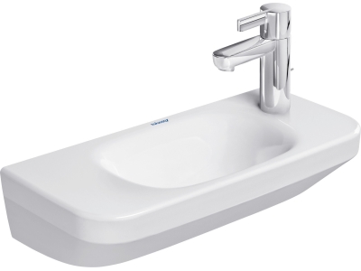 Раковина для рук Duravit DuraStyle, 500x220 мм, без перелива, 1 отверстие под смеситель справа, цвет белый