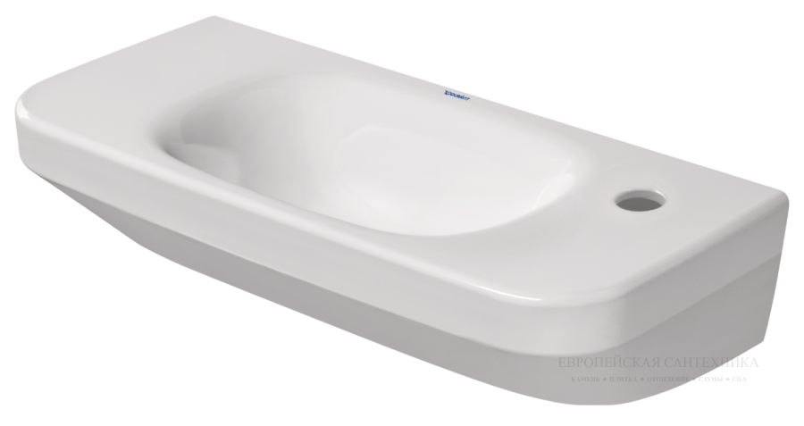 Раковина для рук Duravit DuraStyle, 500x220 мм, без перелива, 1 отверстие под смеситель справа, цвет белый