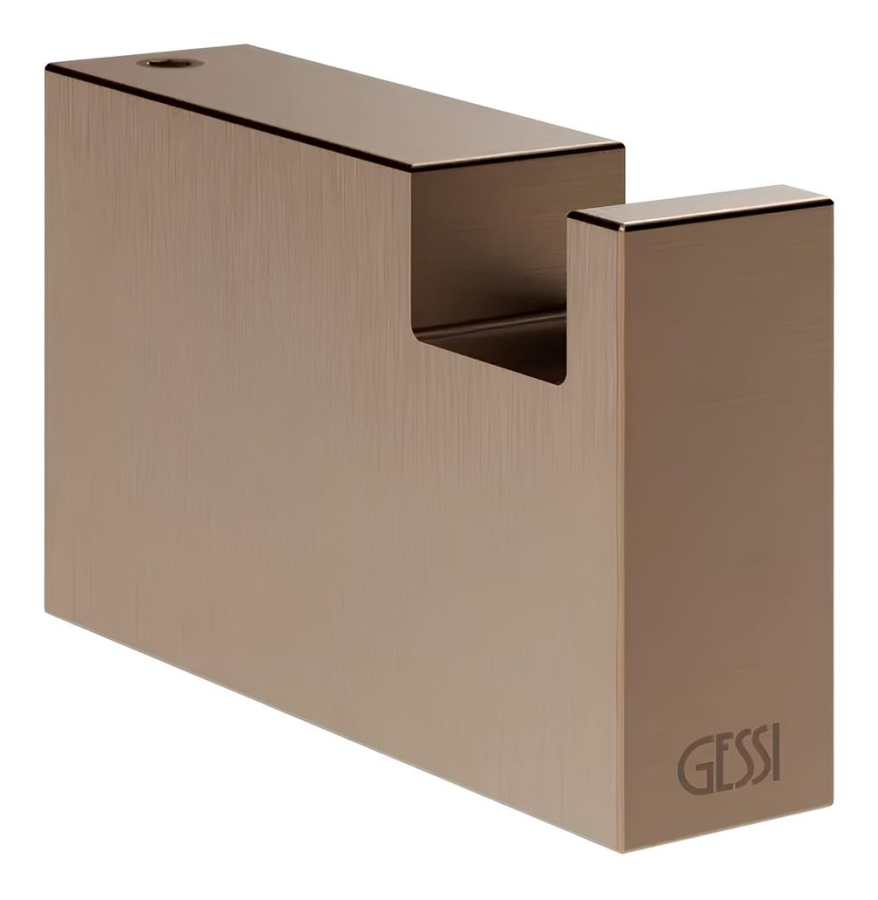 Крючок Gessi Rettangolo, настенный, цвет Copper Brushed PVD