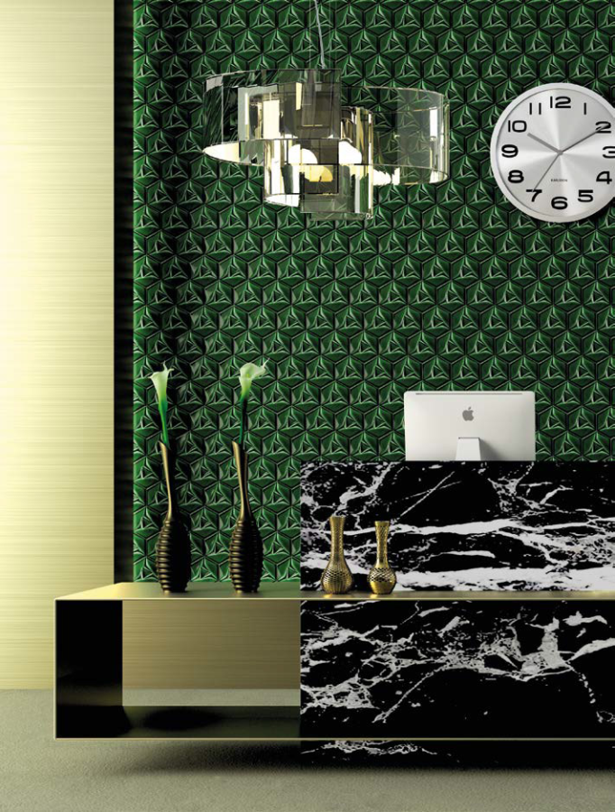 Etruria Керамическая плитка CONCETTO SPAZIALE 16X18.5 Esagono Emerald Green Craquele' - изображение 6