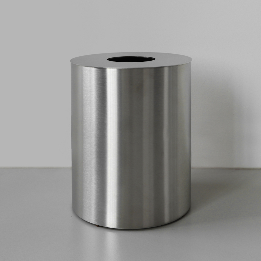 Ведро для мусора CeaDesign Waste Bins, напольное, Ø206xh-255 мм, с крышкой, сталь, цвет сатинированная бронза - изображение 1