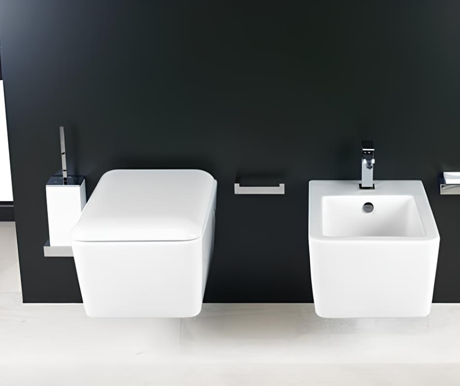 Ёршик Gessi Rettangolo, настенный, цвет White/Warm Bronze Brushed PVD - изображение 1