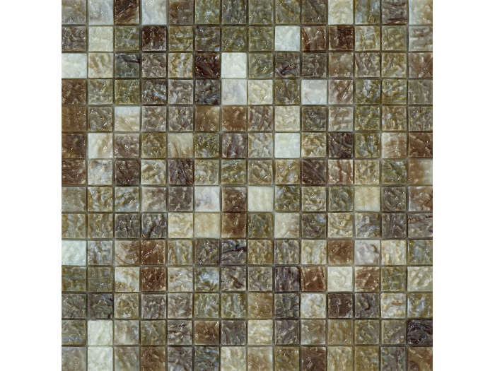 На изображении товар Sicis Стеклянная мозаика Tephra Guntur chips size 20х20 mm sheet-size 295x295 mm от официального представителя в Москве